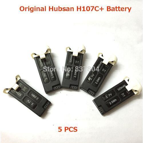 5 PCS/Lot Hubsan X4 Camera Plus H107C+ battery (H107C Plus battery) 3.7V 520mAh battery