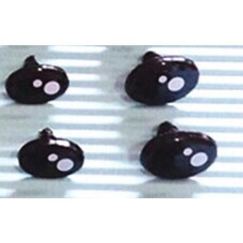 60pcs/lot 9*7mm/8*11mm/12x9mm/14x10mm/16x11mm cute animal toy eyes plastic safety eyes with washer