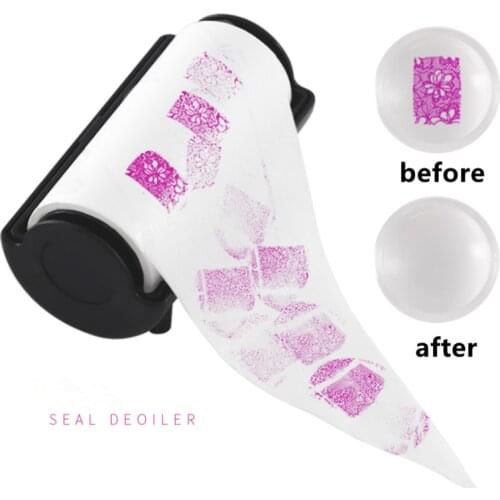 60Pcs/Roll Seal Stamp Nail Polish Paint Remove Accessory Roll Sticker Cleaner Nail Art Manicure Tool