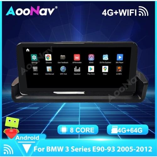 12.3" Android 11.0 Car GPS Navigation Multimedia Player For BMW 3 Series E90-93 2005-2012 Right Hand Drive Stereo Carplay