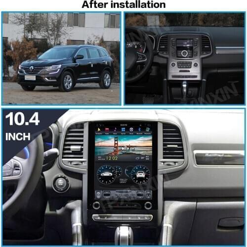 For Renault KOLEOS For Renault Megane 4 Tesla Style Android 9.0 Six Core Car GPS Navigation Stereo Head Unit Multimedia Player