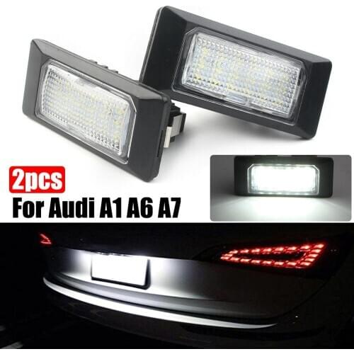 2 PCS Canbus Car LED License Plate Light for Audi A1 A6 A7 TT Volkswagen VW Golf 6 Passat B6 B7 Polo 4D Jetta MK6 Touran Touareg