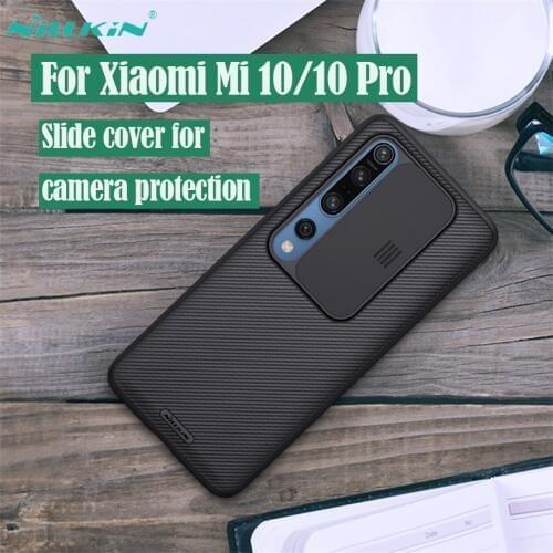 Cover For Xiaomi Mi 10 Pro Case NILLKIN CamShield Case Slide Camera Cover Protect Privacy Classic Back Cover For Xiaomi Mi10