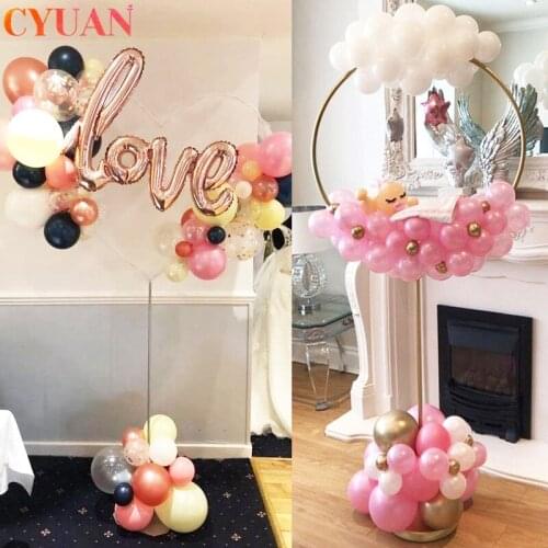 Heart Love Baloon Hoop Holder Balloons Stand Valentine Day Wedding Ballons Deco Kids Baby Shower Girl Birthday Party Decorations