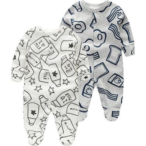 Summer Baby Infant Rompers Baby Boys Girls Long-Sleeved Rompers Cartoon ropa bebe Jumpsuit Baby Toddler Clothing Kids Outfits