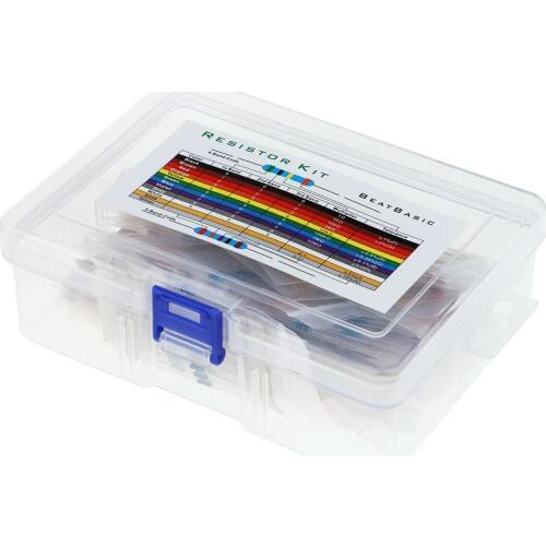 Electronics 1/4W 1% 50 Value X 20Pcs(Total 1000 Pcs) Resistor Assortment Kit