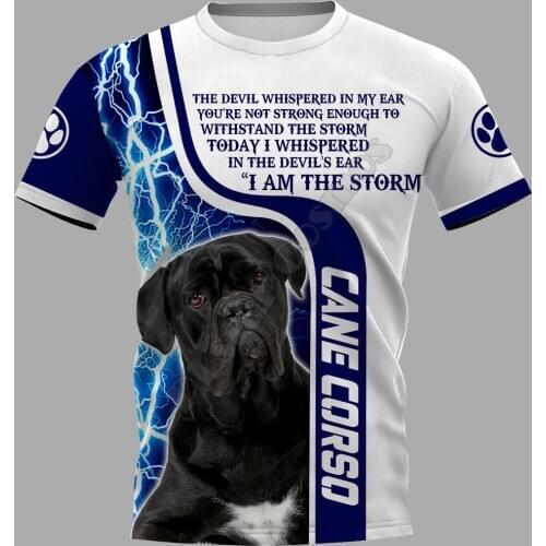 PLstar Cosmos Cane Corso 3D Printed t-shirt Harajuku Streetwear T shirts Funny Animal Men For Women Short Sleeve style-3