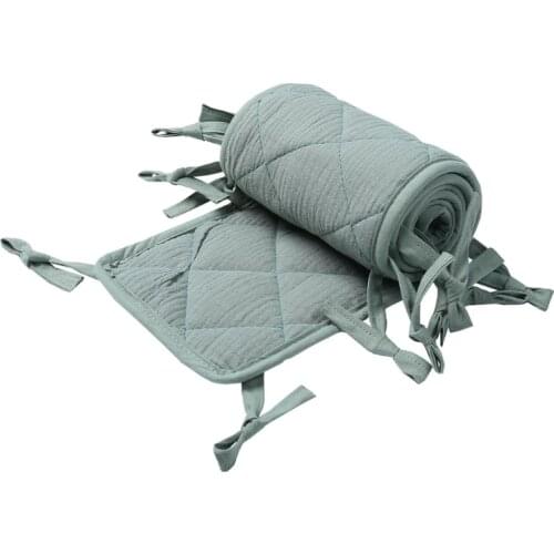 Cotton Crib Bumper Protection Wrap Edge Baby Anti-bite Bed Fence Guardrail Rail Cover Safe Teething Protector Baby Stuff