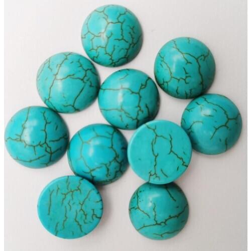 16MM Howlite Stone Round CAB GEM Cabochon Jewelry Bead (10 pcs/lot) H244