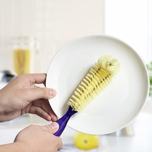 Creative Design Kitchen Cleaning Cup Brush Magic Sponge 360° Nipple Bottle Cleaning Brush Household Cleaning Tools With Handle