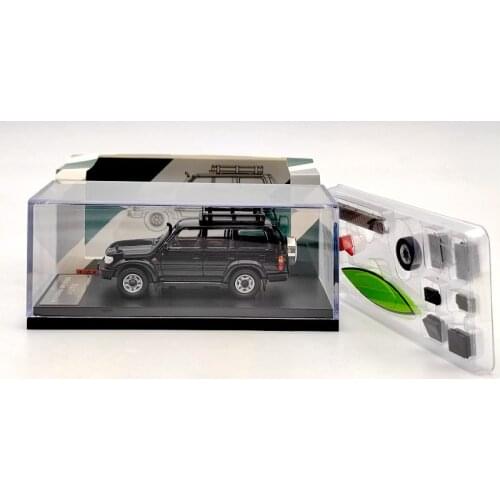 Master 1/64 TO~YO LAND CRUISER LC80 Black Collection Diecast Model Car Right Cab