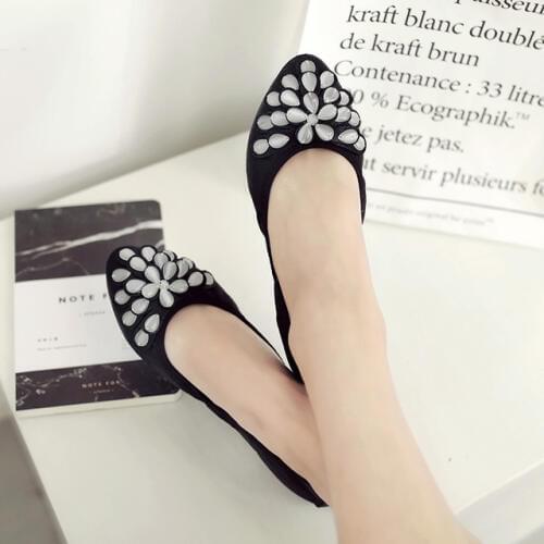 2019 New EUR 34-42 Women Flat Sweet girls' Flat Slip-on Dress Shoes Soft for New Mummy can be rolled 3 colors