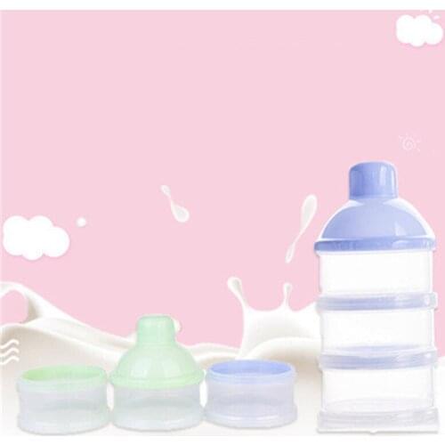 3 Layers Bear Style Portable Baby Food Storage Box Essential Cereal Infant Milk Powder Box Toddle Snacks Container Baby Outdoor