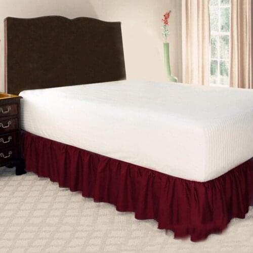 Bedding Bed Skirt Home Hotel Bed Skirt Bedspread Elastic Band Bed Skirt Without Surface Bed Cover Bedspread Solid Color