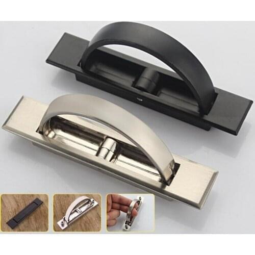 Factory Direct Invisible Dark Handle Furniture Hardware Accessories Embedded Dark Type Rotary Handle kitchen knobs Zinc Alloy