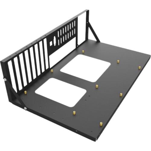 Mining Frame Mining ETH Motherboard Bracket Thickened Bitcoin Mining Rig Case Support ITX/ Mini ATX For 8 GPU