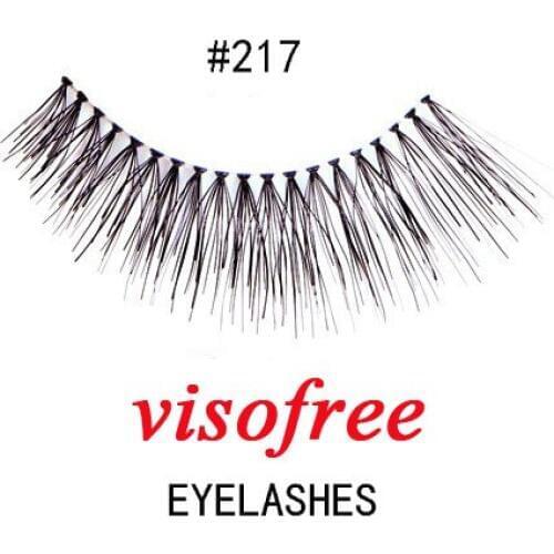 1Pair Visofree Eyelashes Fashion soft False Fake Human Hair Eyelashes Adhesives Glamour Crisscross Eye lashes Makeup Beauty #217
