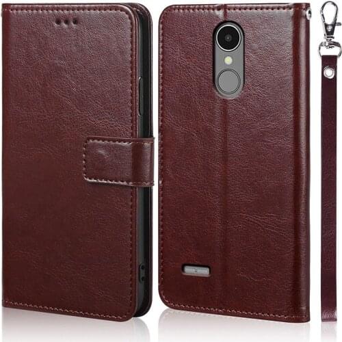 Luxury Leather Flip Book Case For LG K8 2017 X240 5.0inch Wallet Stand Case Phone Cover Bag coque