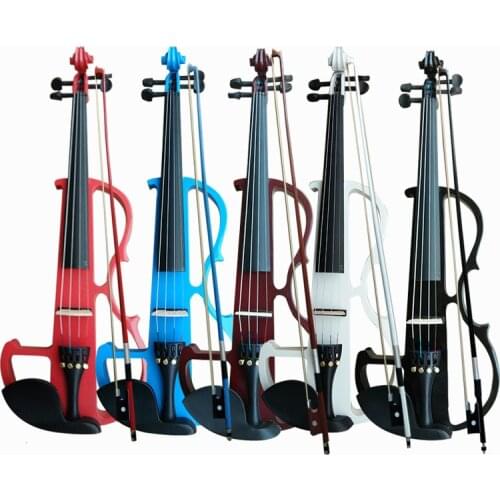 Six Colors Beginner Playing Basswood Electroacoustic Violin
