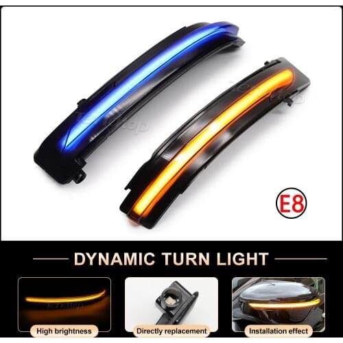 LED Dynamic Side Mirror Turn Signal Sequential Light For Nissan X-Trail T32 Rogue Qashqai J11 Murano Z52 Juke Navara Pathfinder