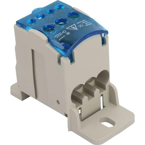 UKK-80A Din Rail Terminal Block Distribution Box Electric Wire Connector Universal Power Junction Box Flame Retardant Shell