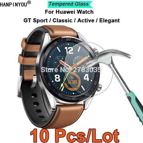 10 Pcs For Huawei Watch GT Sport / Classic / Active / Elegant 9H 2.5D Ultra-thin Tempered Glass Film Screen Protector Guard