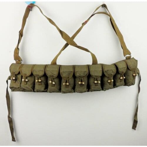 Military SURPLUS 1963S ERA.CHINESE PLA SKS AMMO CHEST RIG POUCHE ORIGINAL Collection World Military Store