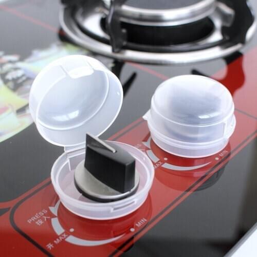 Children Safety Care Kitchen Accessory 2 Pcs/Lot Baby Gas Stove Switch Cover Locks Transparent Safe Protection Cooker Knob Cover