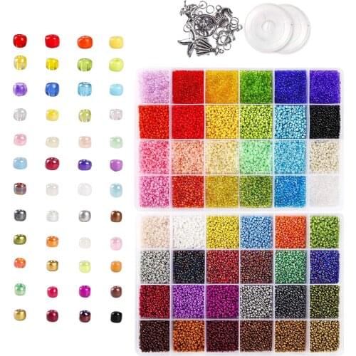 1Box Round Seed Beads Spacer Letter Bead for DIY Bracelets Bangles Jewelry Making Handmade Earring Finding Beading
