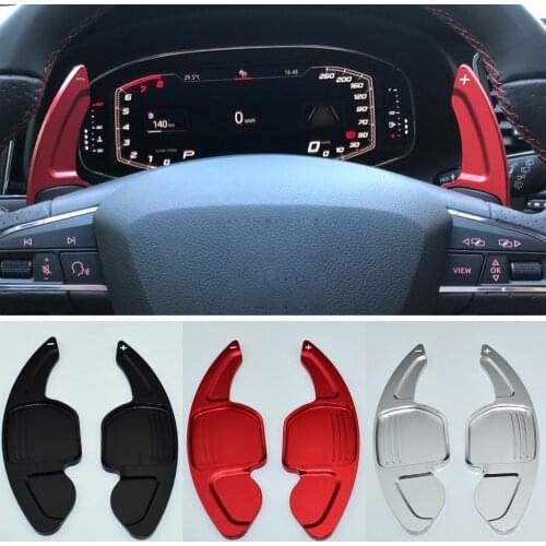 1 Pair Car Steering Wheel Extension Shifters Shift Aluminum Shift Paddles For AUDI A3 S3 A4 S4 B8 A5 S5 A6 S6 A8 R8 Q5 Q7 TT DSG