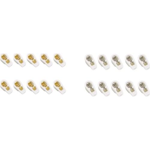 10PCS Ceramic 1/4Inch 6.4mm Vacuum Tube Anode Cap Grip Plate Cap for EL504 FU-519 EF37 Vintage Amplifier DIY