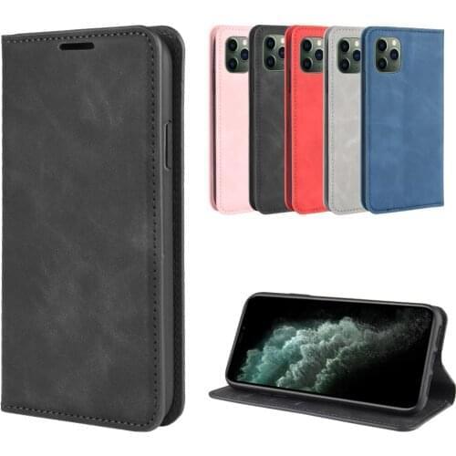 10pcs/lot Automatic Magnetic Wallet Flip Phone Case For iPhone 11 Pro XR XS Max X 7 8 Plus SE2 SE 2 TPU in inner Cover