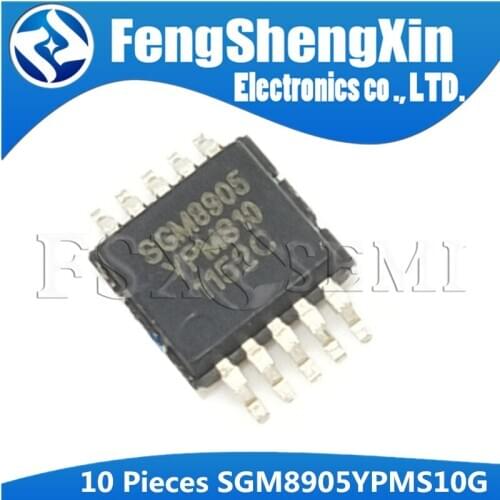 10Pcs SGM8905YPMS10G MSOP-10 SGM8905 MSOP SMD Capless 2Vrms to 3Vrms Line Driver IC