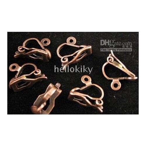 3000PCS Antiqued copper Earring clip on Findings M608