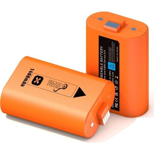 4 Pcs 1400mAh Xbox One Rechargeable Li-ion Battery for Xbox Series X S and Xbox One Ones X Wireless Controller Xbox Battery