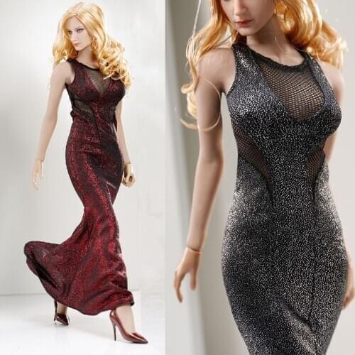 ACPLAY ATX014 1/6 Scale Sexy Female Soldier Doll Backless Sex Evening Dress For 12" Action Figures Body Model DIY