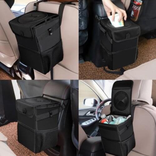 Car waterproof car trash can, auto parts organizer, trash can trash can, car storage bag