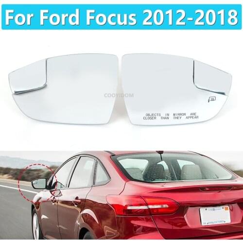 1 Pair For Ford Focus 2012 2013 2014 2015 2016 2017 2018 for USA Version Side Heated Wing Rear Mirror Glass