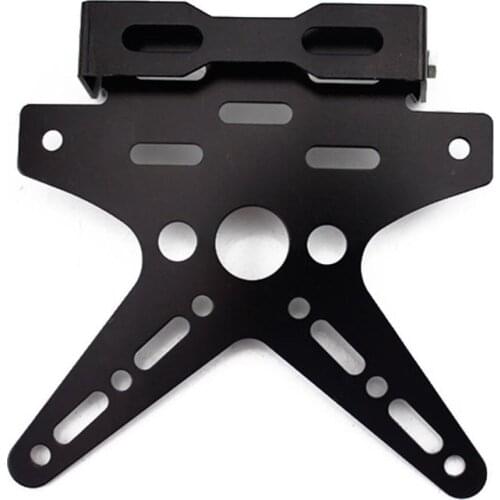 Black Turn signal Running Brake Stop Tail Light License Plate Holder Scooter YZ