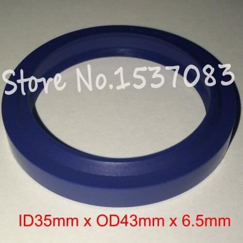 Hydraulic ram oil seal wiper seal ring 35mm x 43mm x 5mm x 6.5mm