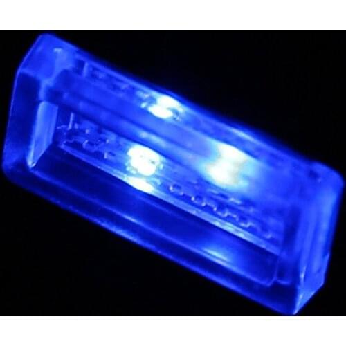 Kalaite Car Interior Lighting USB LED Atmosphere Light Decorative Lamp Auto Lighting Universal Portable Plug&Play Crystal Blue