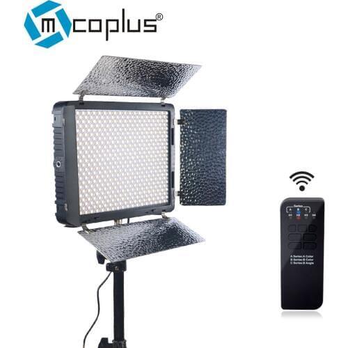 Mcoplus LED-920 Bi-color LED Light 912PCS LED Lamp 3200K-7500K Color Temperature 6000LM Video Light for Canon Nikon DSLR Cameras