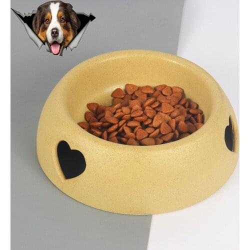 Dog Cat Bowls Travel Footprint Feeding Feeder Water Plastic Hollow Heart Bowl For Pet Dog Cats Puppy Outdoor Food Dish