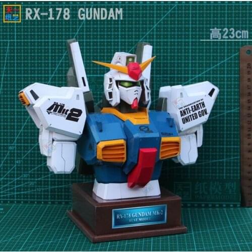 RX178GUNDAM Up To Chest Paper Model DIY Handmade Gift Paper Model