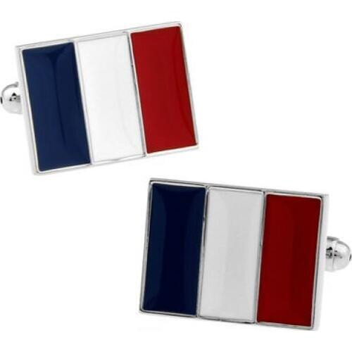 Men Jewellery Flag Cufflinks Wholesale&retail Red Color Copper Flag Design Best Gift For Men