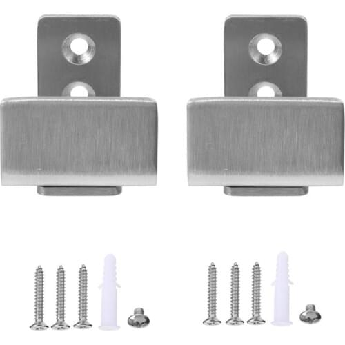 2pcs Floor Guides Sliding Barn Door Floor Guide Bottom Stainless Steel Sliding Barn Door Adjustable Floor Guide Stay Roller