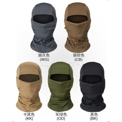 New CS Camouflage Balaclava Hat Tactical Full Face Mask Riding Sunscreen Dust-proof Head Scarf Breathable Fabric