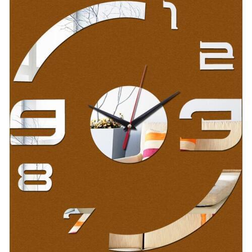 New Diy Acrylic Mirror Wall Sticker clock Home Decor living room Modern Large Still Life Vinilos Paredes stickers