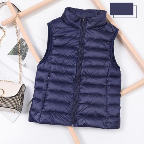 2020 New Autumn Winter Ultra Light Down Jacket Women Sleeveless Fashion Coat Female Women Down Jacket