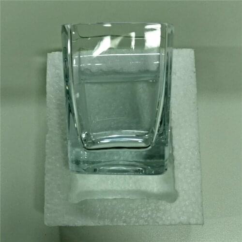 New Novel Crystal Whisky Galss With Cigar Holder Square Aquavit XO Wine Cup Built-in Cigarette Puritano Groove Vasos De Cristal